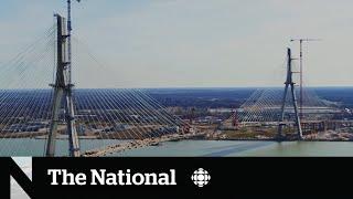 Gordie Howe International Bridge deck connection celebrated