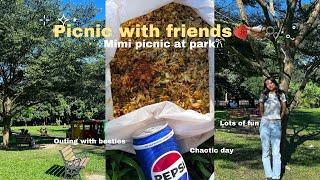 Picnic day with besties at parkིྀ˙⟡ mimi picnic, short fancy bazaar visit, chaotic day ྀིྀི