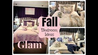 GLAM FALL BEDROOM DECORATING