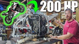 Unleashing Insane Power: Swapping A Crossplane Yamaha R1 Engine Into Yfz450 ATV! Part 1