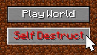 This Minecraft World Self Destructs When You Open It