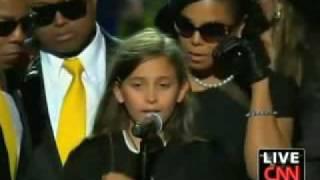 Michael Jackson's  Daughter  Paris Jackson Cries at Michael Jackson Memorial