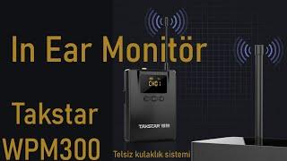 TAKSTAR WPM 300  In ear Monitor - Telsiz Kablosuz Kulaklık Sistemi - Personal Monitor system