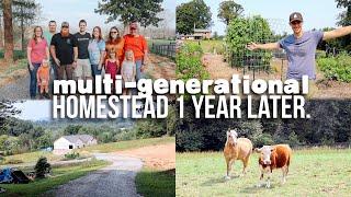 20 Acre Homestead ONE YEAR LATER Tour! // & How Our Dream Became Reality.