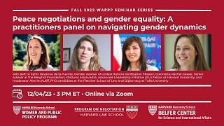 Peace Negotiations & Gender Equality with Devanna de la Puente, Rachel Gasser and Khatuna Salukvadze