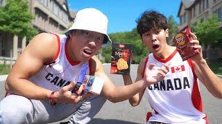 HOT Asians Taste Test Canadian Snacks!