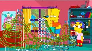 Bart y Milhouse Construyen una montaña Rusa LOS SIMSPSONS Capitulos completos en español