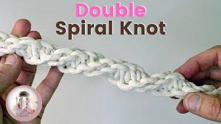 THE DOUBLE SPIRAL KNOT - Macrame Knot Tutorial