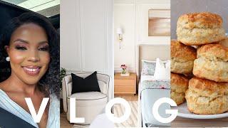 VLOG | NEW BEDROOM FURNITURE | FLYING MY PARENTS TO CAPE TOWN FOR THE 1st TIME  | LET’S BAKE SCONES