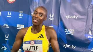 Shamier Little Drops a 50.13 in 400m Opening Rounds at Olympic Trials, Will Now Shift Focus on 400mH