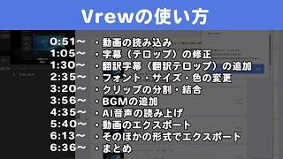 Vrewの使い方！簡単に字幕付き動画を作成できる無料の動画編集ソフト