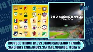 NOCHE DE TERROR: NAL VS. JUNOR CANCELADO Y HABRÍA SANCIONES PARA AMBOS. SANTA FE, VOLANDO. FECHA 12