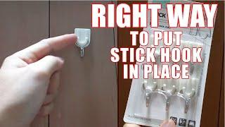 How to Put Self Adhesive Hook on Any Surface Correctly