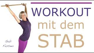 26 min. Workout mit dem Stab | Ganzkörper-Training