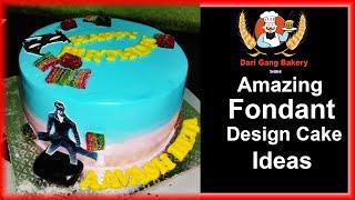 how to design fondant art cake //dari gang bakery//