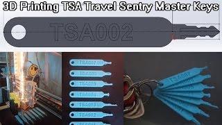 3D Printing TSA Travel Sentry Master Keys