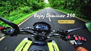 In-Depth Raw Exhaust Ride of Bajaj Dominar 250 - Worth Having Two Barrel Exhaust Muffler?