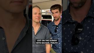 Lost on a subway with the greatest athlete in the world. #funny #lost #subway #michaelphelps