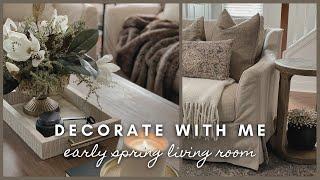 Decorate with me | early spring living room