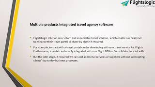 B2B Travel Agency Software | FlightsLogic