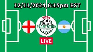  LIVE  PAL Soccer, England vs Argentina  12/11/2024 6:15 pm EST