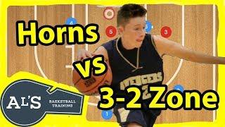 Horns Basketball Plays vs 3-2 Zone Defense