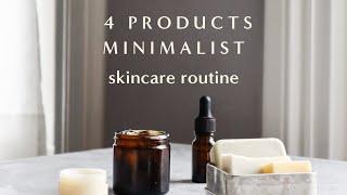 My 4 Products MINIMALIST skincare routine: clear your skin & reduce waste