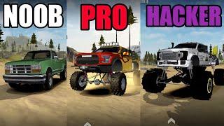 NOOB vs PRO vs HACKER in Offroad Outlaws