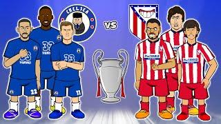 Chelsea vs Atletico Madrid: the cartoon! (2-0 Champions League Goals Highlights 2021 Ziyech)