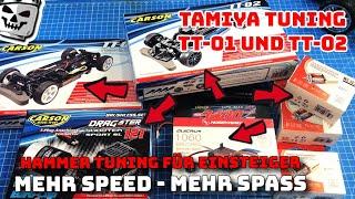 Tamiya TT01 und TT02 Tuning für RC Einsteiger Gut und Günstig mehr Speed bis 70km/h Brushless