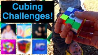 Famous Cubers Challenge Me! (Ft. Cubing Encoded, DGCubes, and more!)