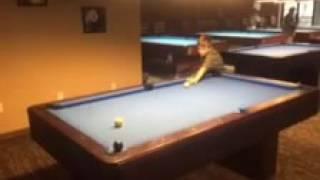 Kid plays pool - beats semi-pro player