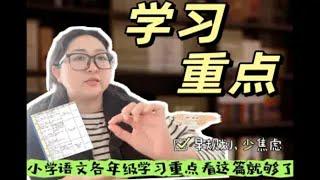 9分钟搞清小学语文各年级段重点学什么⁉️