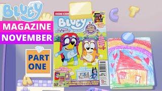 ‼️ Bluey Magazine November Issue Part 1  | Bluey Books & Crafts | Disney Jr | ABC Kids