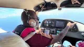 Cayman Islands to Ocho Rios Jamaica in a sirrus SR22 ￼ “touchdown on Ian Fleming Airport runway 9￼”