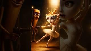 Tung Tung Tung Sahur  VS Ballerina Cappuccino  Italian #brainrot #meme #shortsvideos #crocodilo