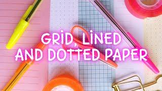 HOW TO MAKE LINED, GRAPH and DOTTED PAPER  CREATE YOUR OWN PRINTABLE STATIONERY with GOOGLE DOCS