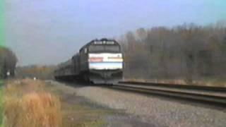 AMTRAK F40PH AT SPEED 1985