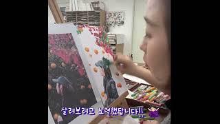 #jaymu #art #제이뮤 #그림그리기 #제이뮤드로잉 #오일파스텔드로잉 #에스키스작업#여행그리기#제주도여행 #동백꽃 #하귤 #그림 #미술 #painting #그림화원사당점