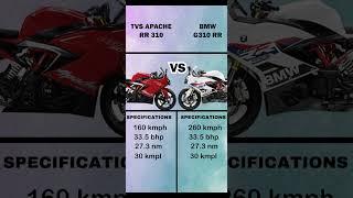 BMW G310RR VS TVS Apache RR 310