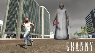 Franklin Fight With Giant Granny in Indian Bike Driving 3D