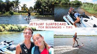 JetSurf motorized surfboard for beginners + Jet Skiing adventures with my boyfriend!