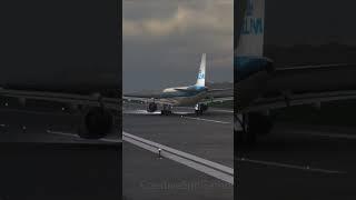 KLM Royal Dutch Airlines Airbus A320 neo landing at Brussels (EBBR) #flightsimulator #landingvideo