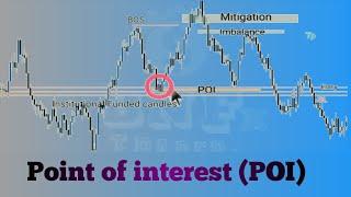 How to trade POI (point of interest) Institutional Funded candles. (Smart money concepts)