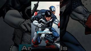 "Not against you, cap" the Punisher refused to fight against Cap.