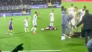 Edoardo Bove collapse on ground | Sad moment  Edoardo Bove | Fiorentina vs inter milan | inter milan