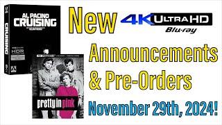 New 4K UHD Blu-ray Announcements & Pre-Orders for November 29th, 2024!