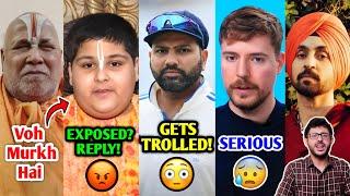 He got BADLY EXPOSED? Abhinav Arora REPLY Swami Rambhadracharya ji! | Rohit Sharma, MrBeast, Carry