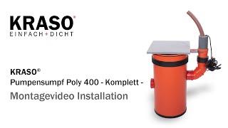 Montagevideo KRASO Pumpensumpf Poly 400 -Fäkalien- Installation