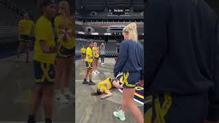 Sophie Cunningham & Damiris Dantas Both Knock Down Halfcourt Shots After Practice Today 